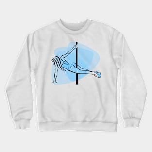 Pole Dancer Blue Crewneck Sweatshirt